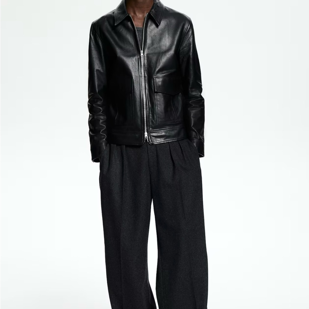H&M Men’s Black Leather Jacket. Small. SOLD OUT